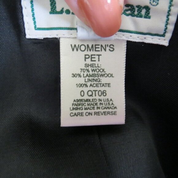 L.L.BEAN Women's Brick Red Wool Zip Front Jacket Size 12P - Picture 6 of 7